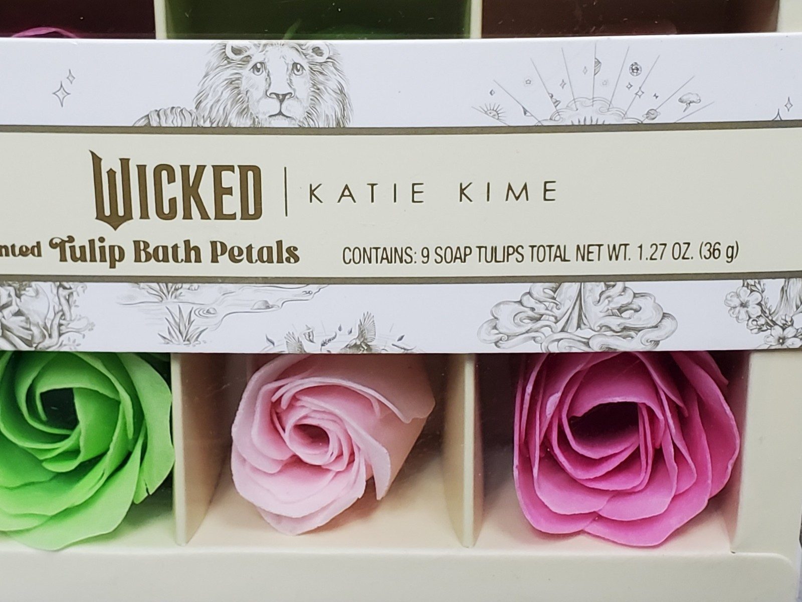 Wicked Tulip Petal Bath Soaps: 1.27 oz, Rose Scent, Normal Skin