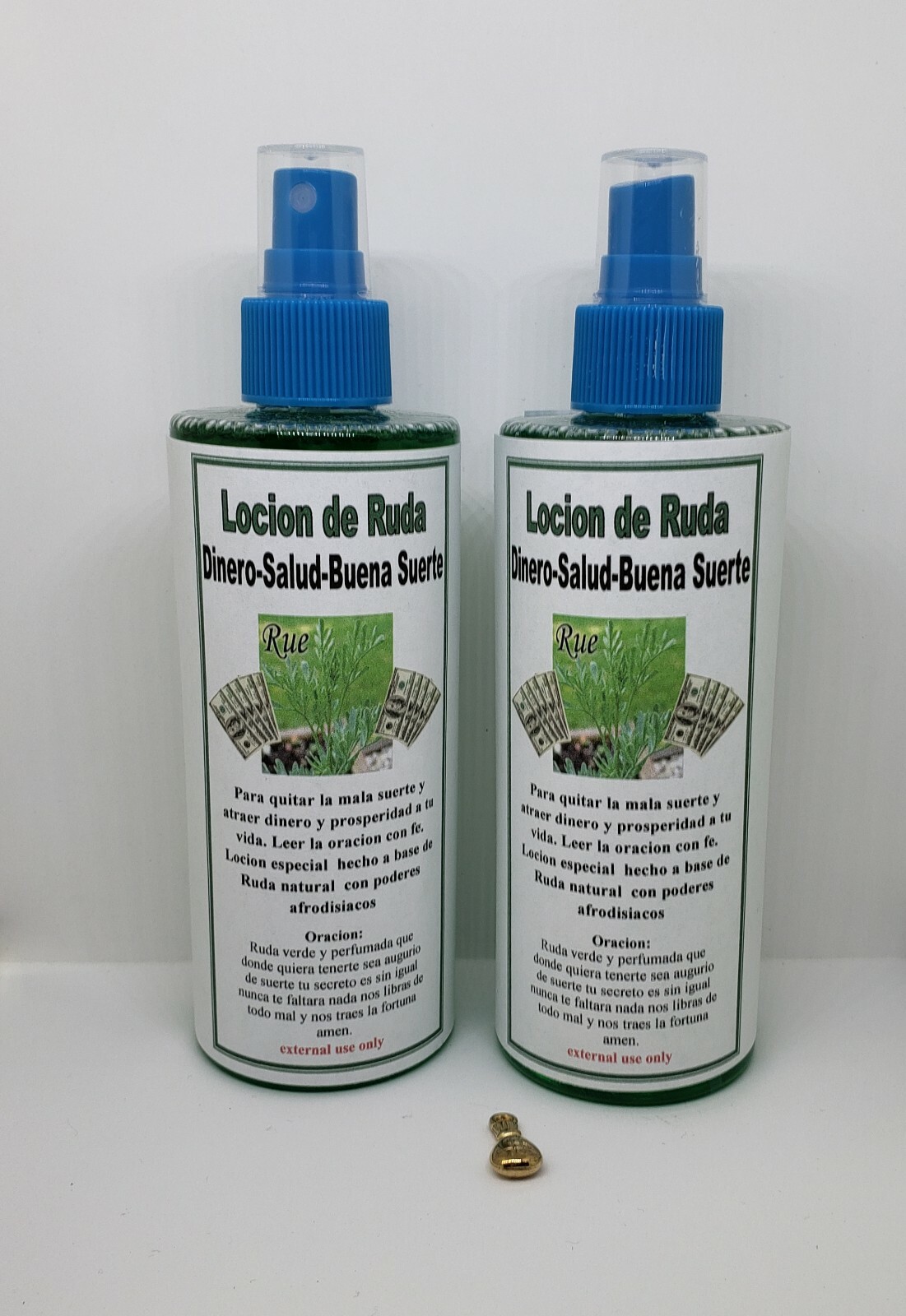 LOCION DE RUDA 8oz 100% NATURAL PARA PROTECCION Y DINERO GRATIS AMULETO/ORACION