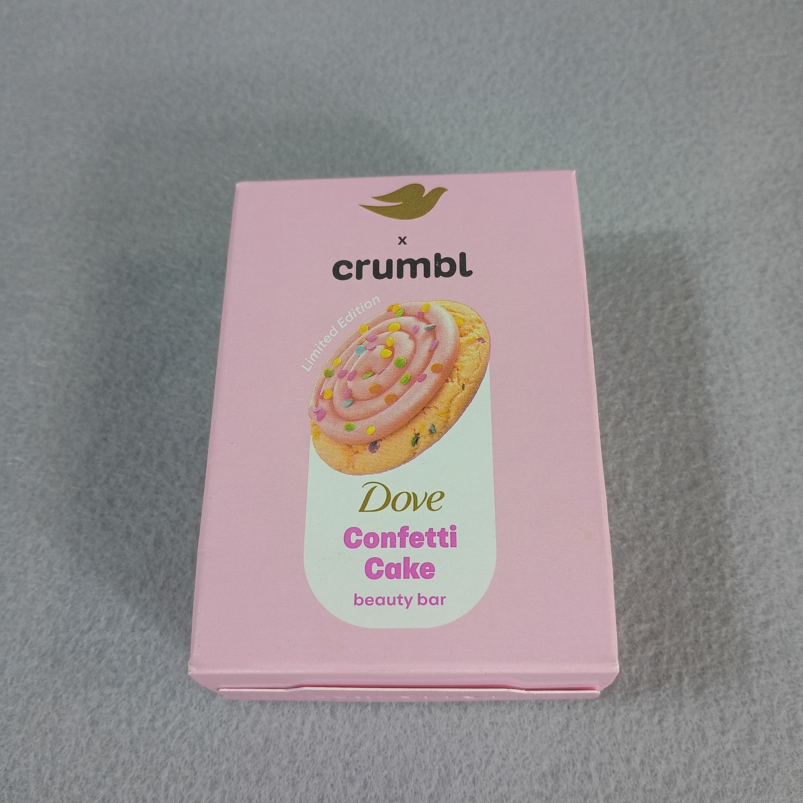 Dove x Crumbl Limited Edition Confetti Cake Beauty Bar Soap 3.75 OZ Pink Sweet