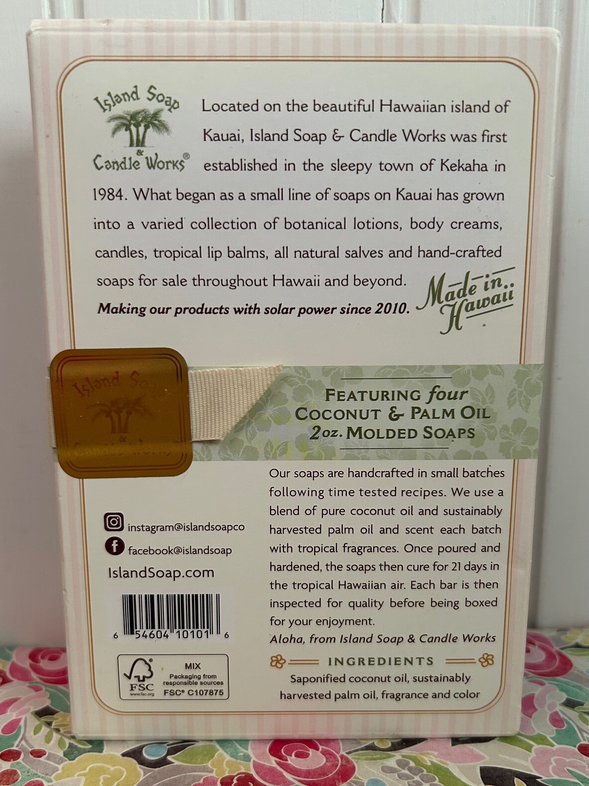 4 HAWAIIAN ISLAND SOAP CANDLE WORKS PLUMERIA COCONUT PIKAKE JASMINE MANGO GUAVA