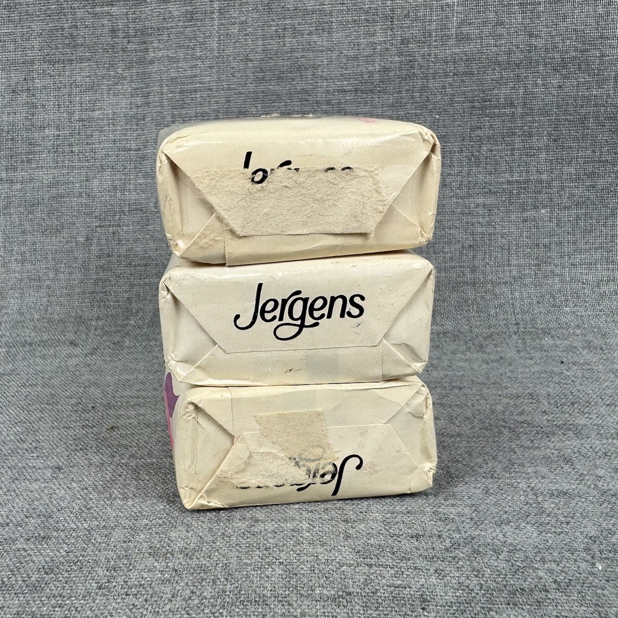 3 Jergens Bath Bar Lotion-Mild Soap 3 oz Facial Bath Vintage Three Bars Total