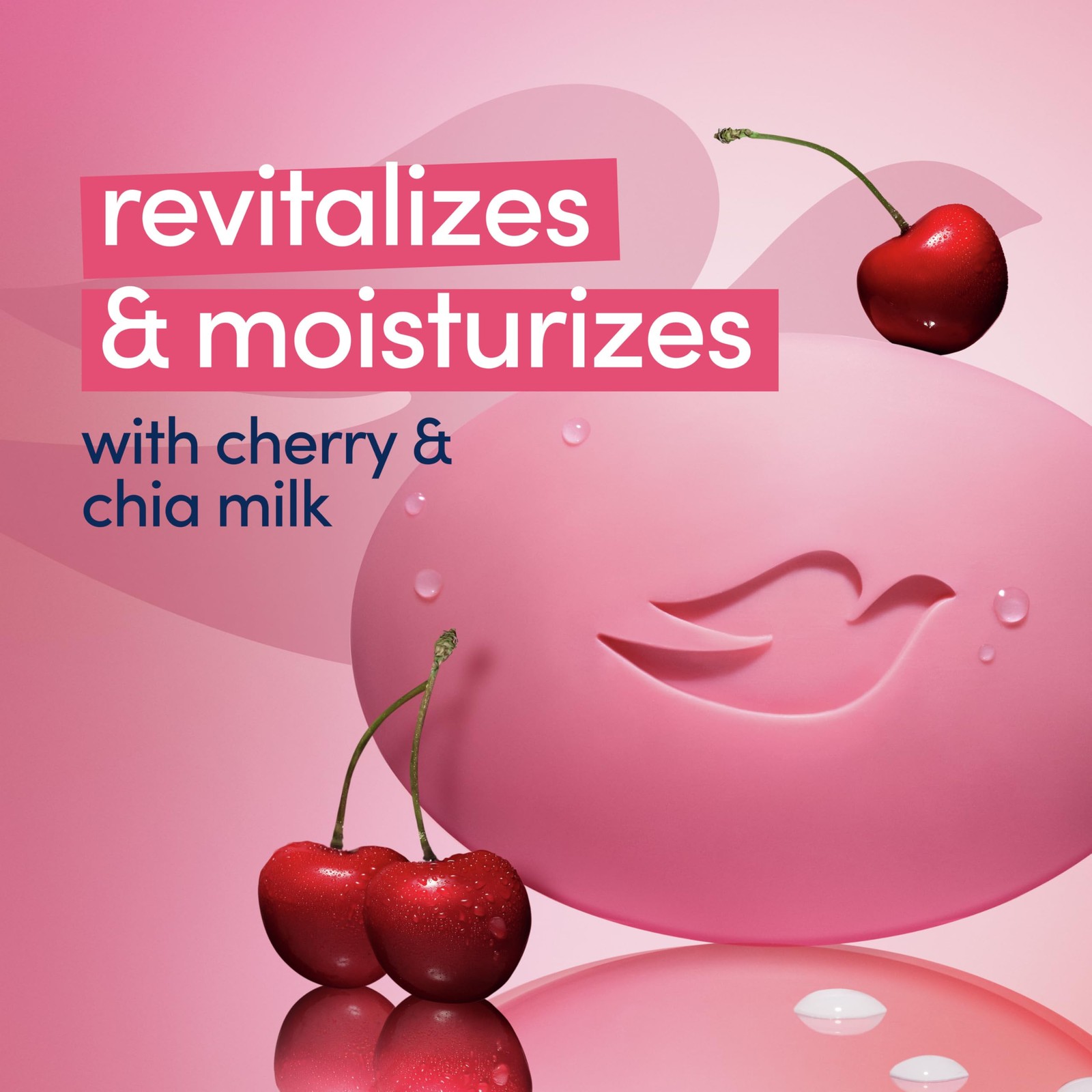 Dove Beauty Bar Soap Revitalizante Cherry & 3.75 Ounce (Pack of 6), White