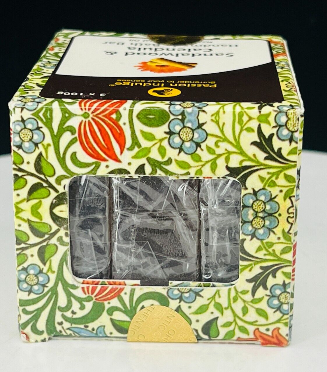 Passion Indulge Sandalwood & Calendula Handmade Bath Bar Pack of 3*100g(NIB)