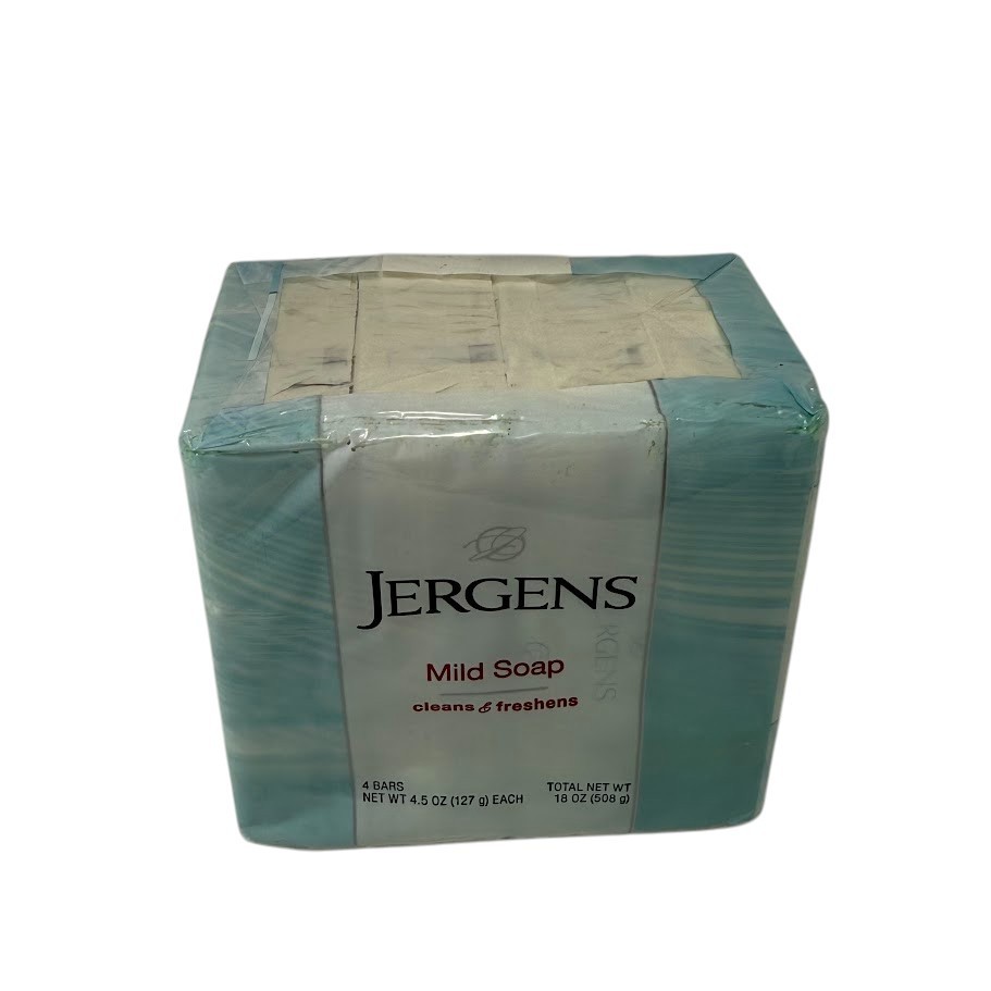 Jergens Mild Bar Soap Cleans Gentle 1 pack 4 Bars 4.5oz Discontinued Original