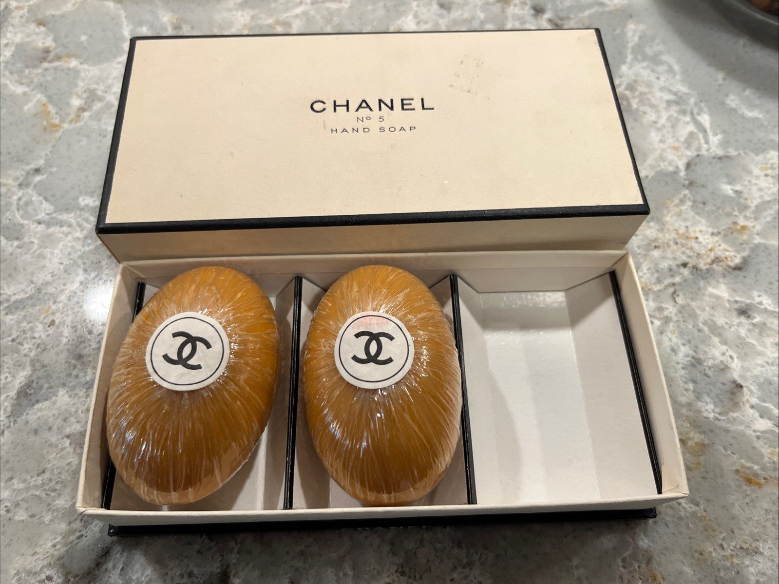 Vintage Chanel No. 5 Hand Soap 2 Bars With Original Box Retro Sealed