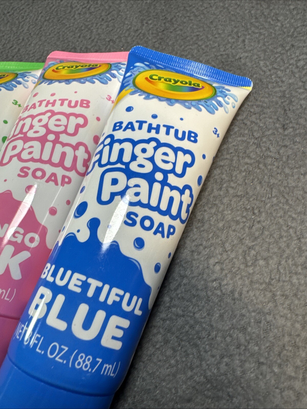 Crayola Bathtub Finger Paint Soap Green Blue Pink Non Toxic Paint Kids Lot Of 11