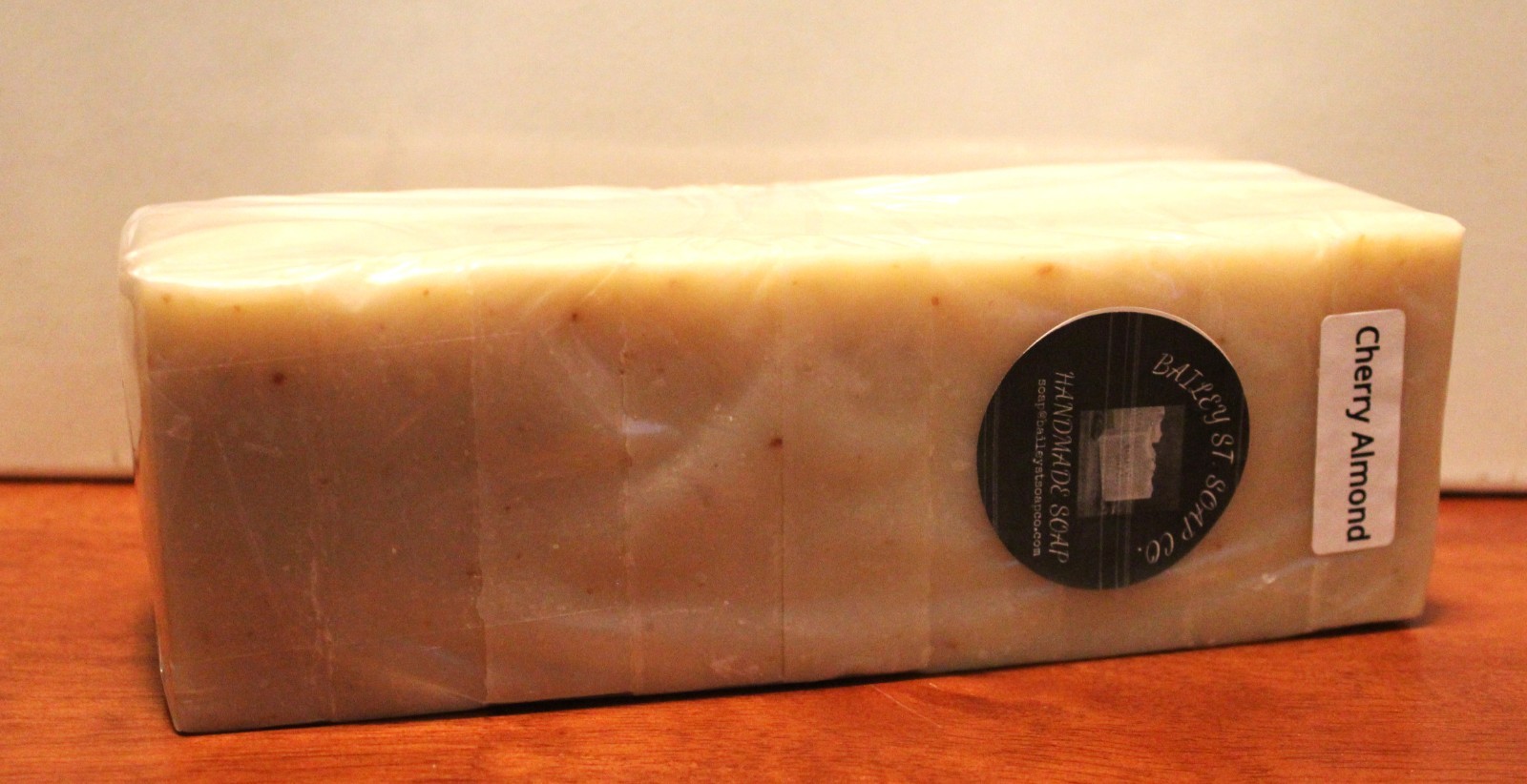 Cherry Almond Handmade Soap Loaf Precut 9 BARS