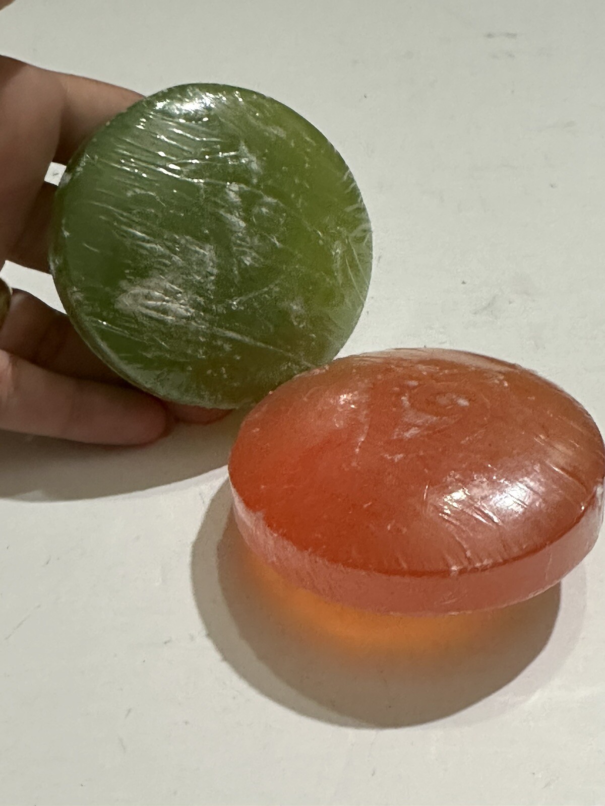 2 Victoria’s Secret Soap Bar pear Glacé Translucent & Peach Hyacinth Crystalline