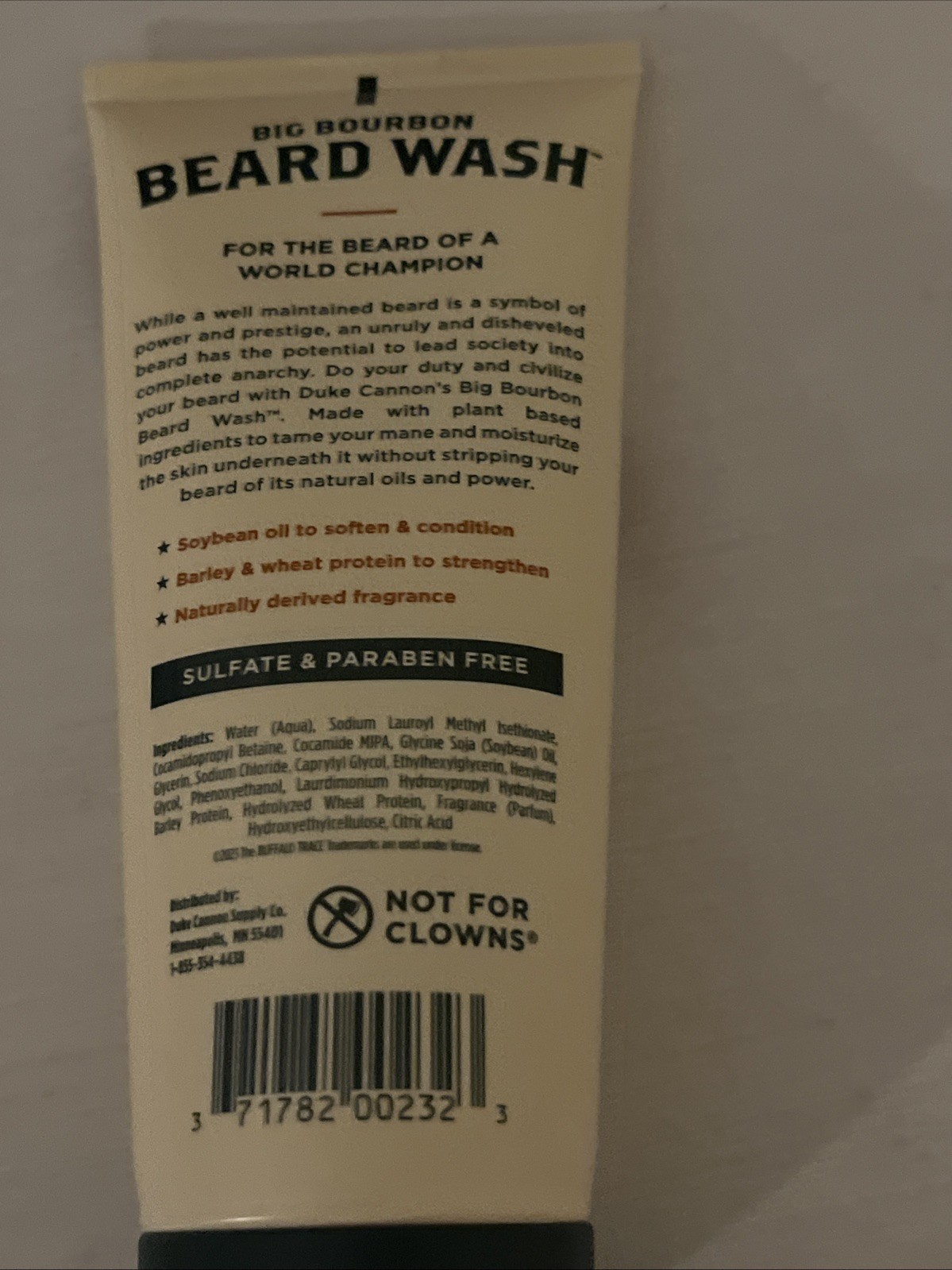 Men’s – Duke Cannon Big Bourbon Beard Wash is a 6 fl. oz.