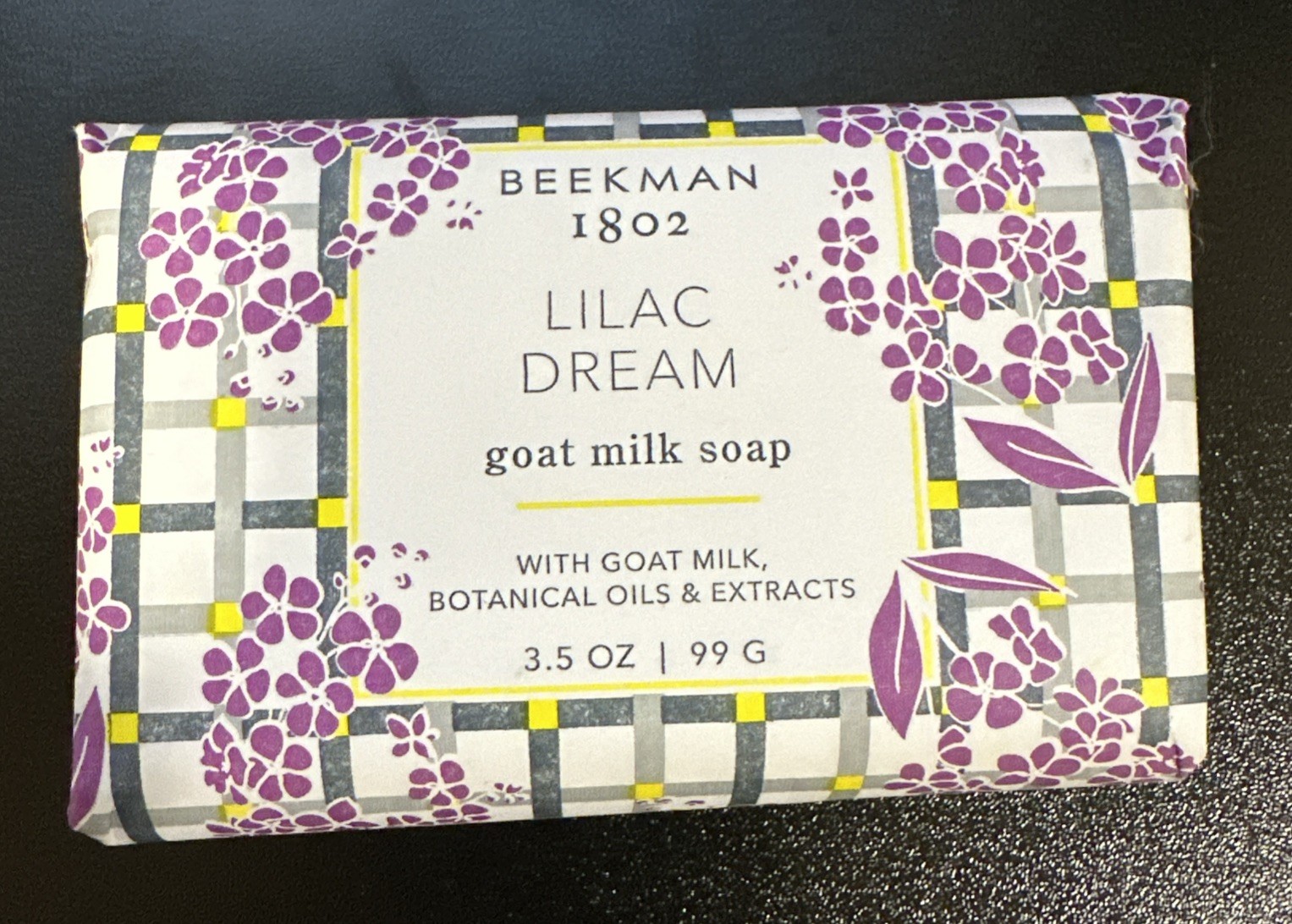 Beekman palm size 3.5 oz Bar Soap LILAC DREAM