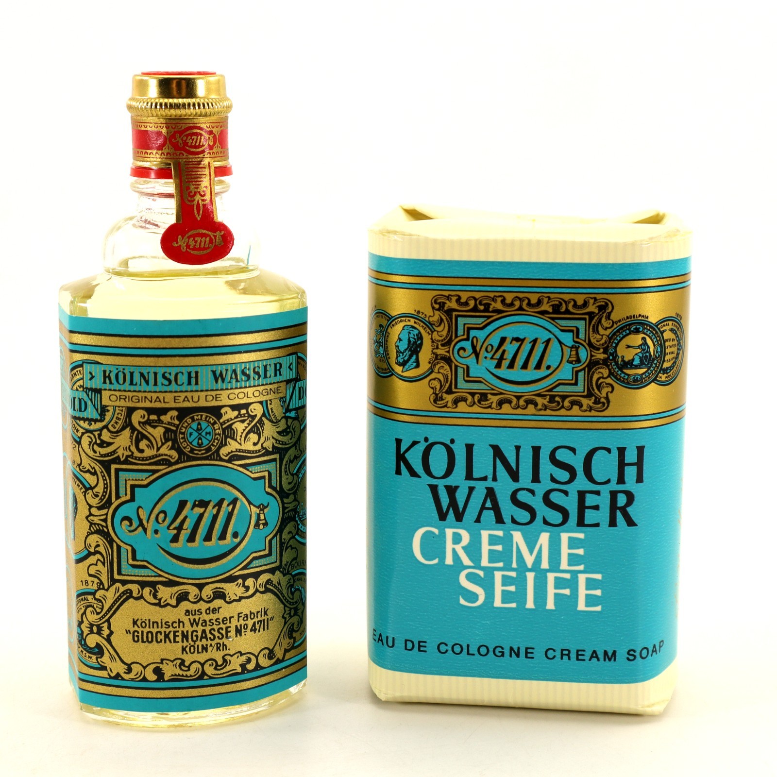 4711 Oirginal Eau De Cologne & Bar of Soap Gift Box Splash 1970 Germany NIB Vtg