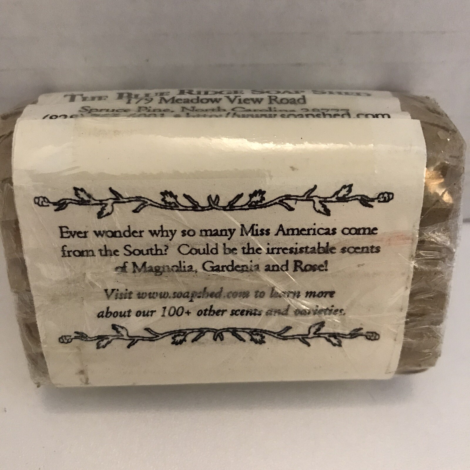 The Blue Ridge Soap Shed’s ~ Classic Scents ~ Southern Belle ~ 3.0 oz Sealed Bar