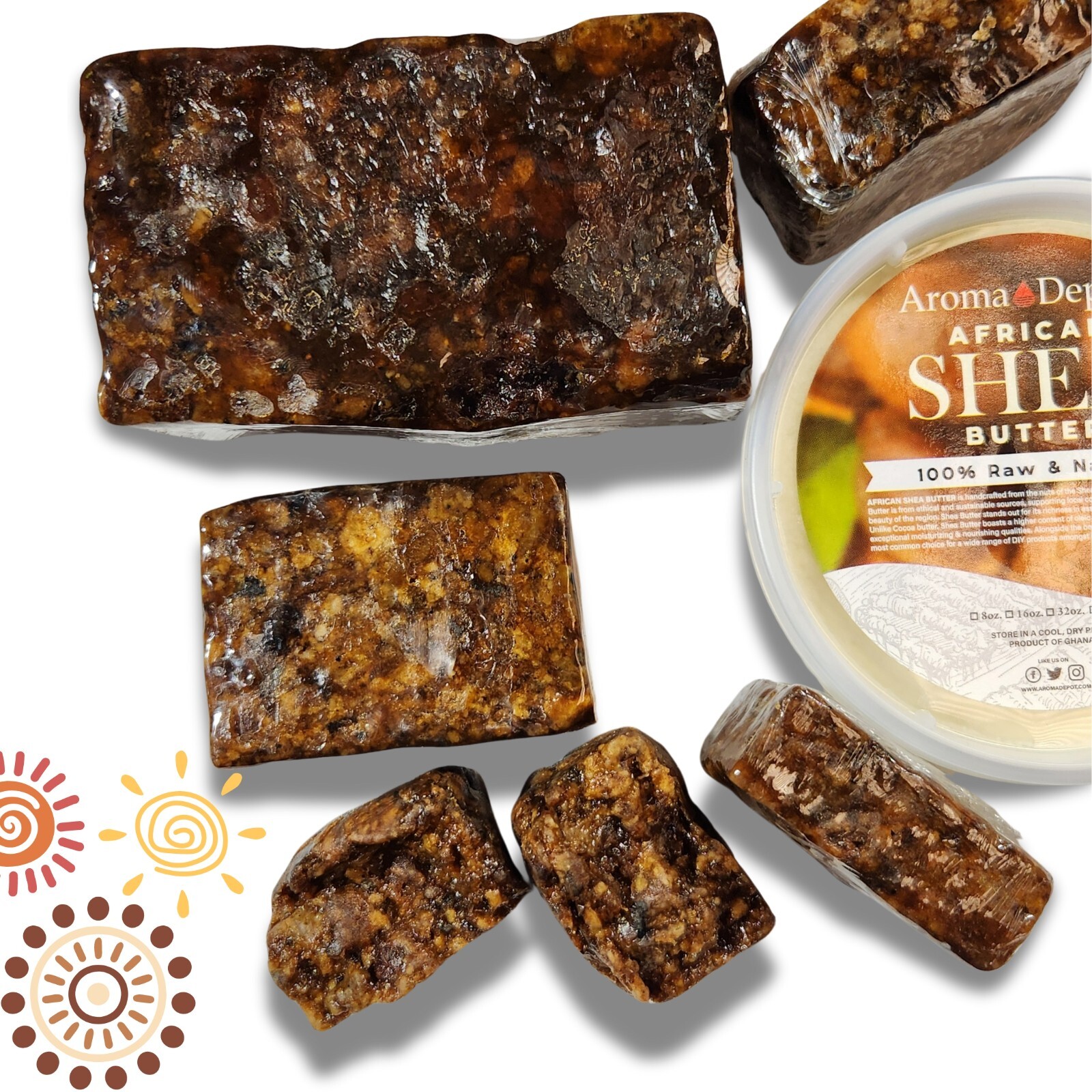 Organic African Black Soap Bar 4 oz. Handmade Natural Skin Body Hair Face Wash