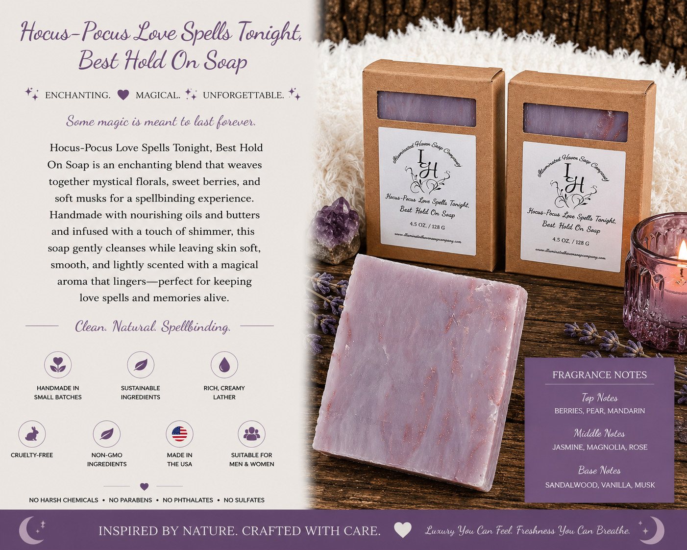 Handmade Artisan Soap Bar Natural Bath Soap Shea Butter USA Made Moisturizing