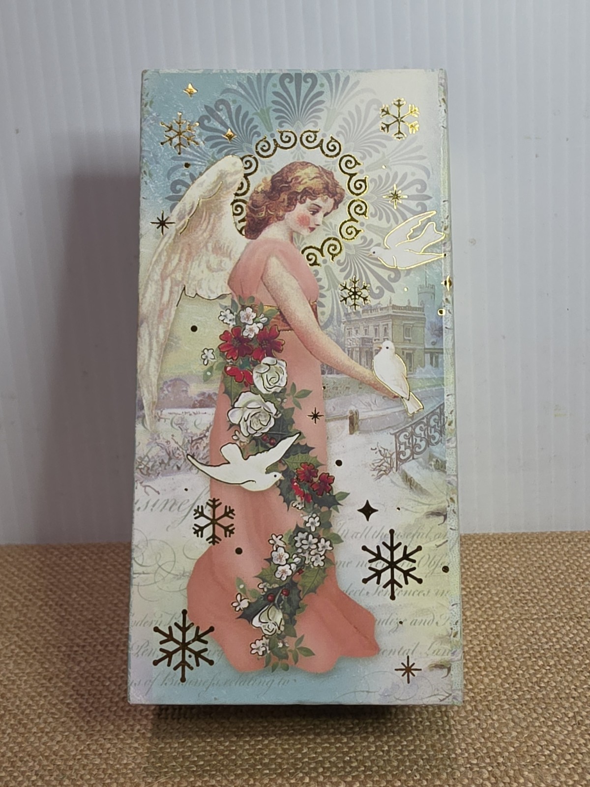 Punch Studio Triple Milled Almond Soap / Music Box-Joy to the World ANGEL