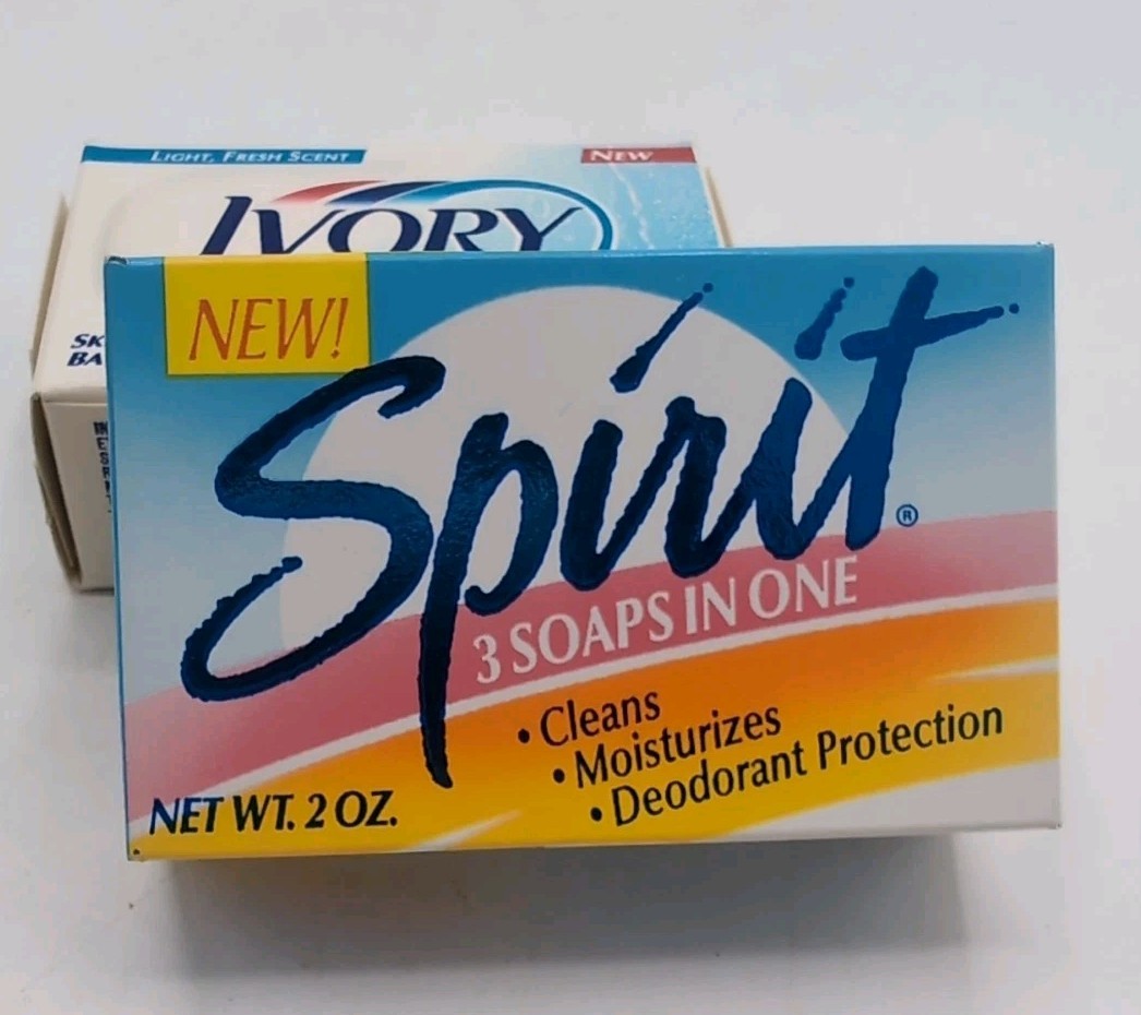 Lot Of 3 Vintage Deodorant Soap Bars 2oz/1oz Each New & Sealed NOS