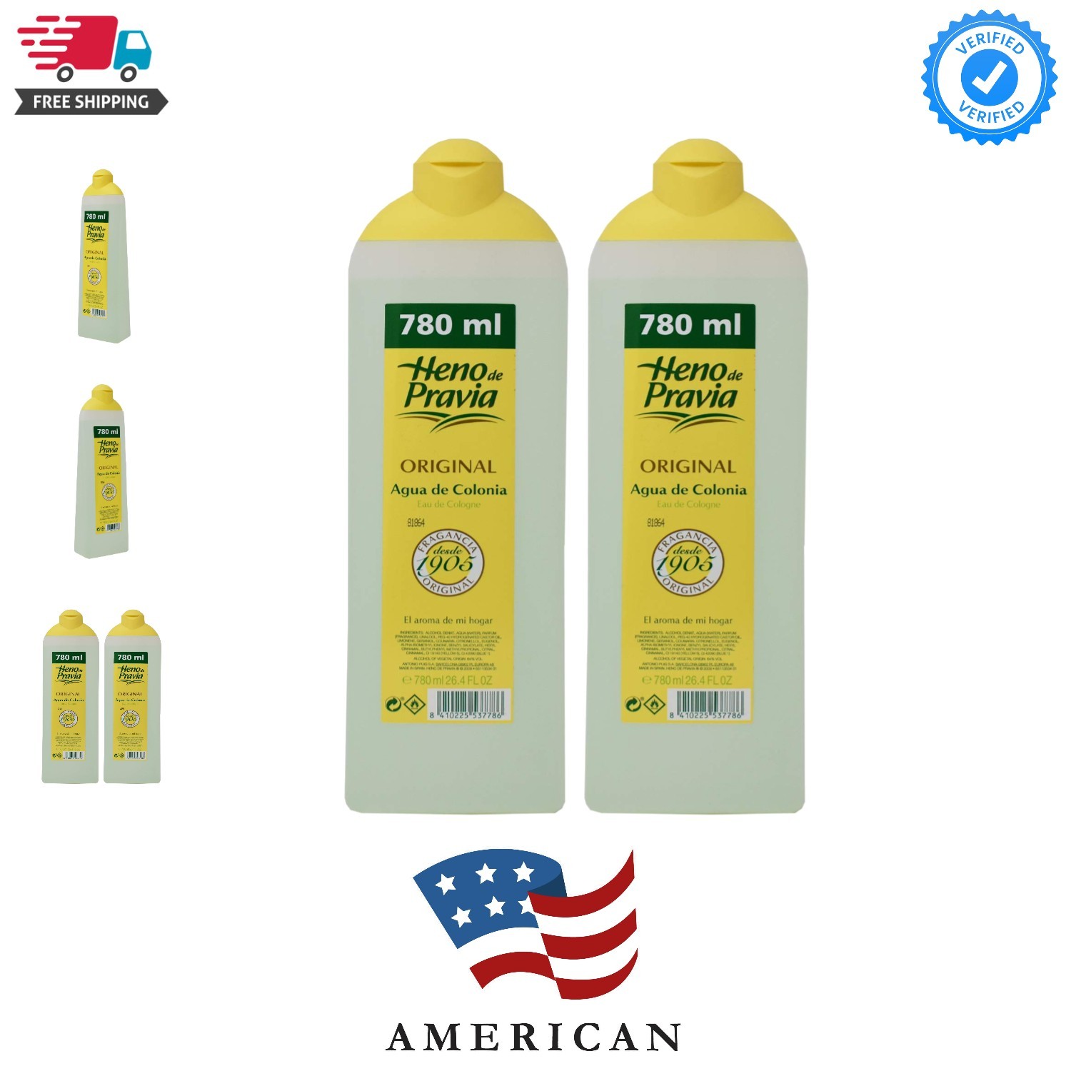 Agua De Colonia 26.4 fl oz Pack of 2