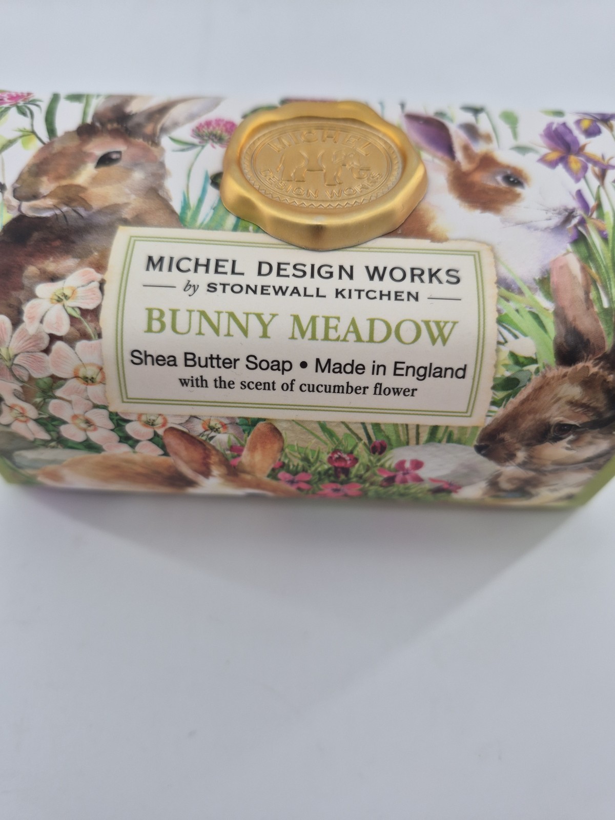 1 Michel Design Works Large 8.7 oz Artisanal Bar Bath Soap Bunny Meadow SHEA