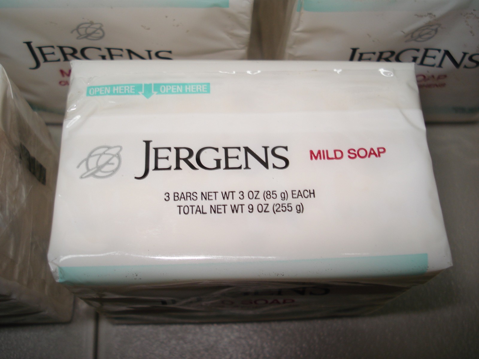 Jergens Mild Bar Soap Tallow Base – 5 Packages of 3 Bars 3oz each, 15 Total Bars