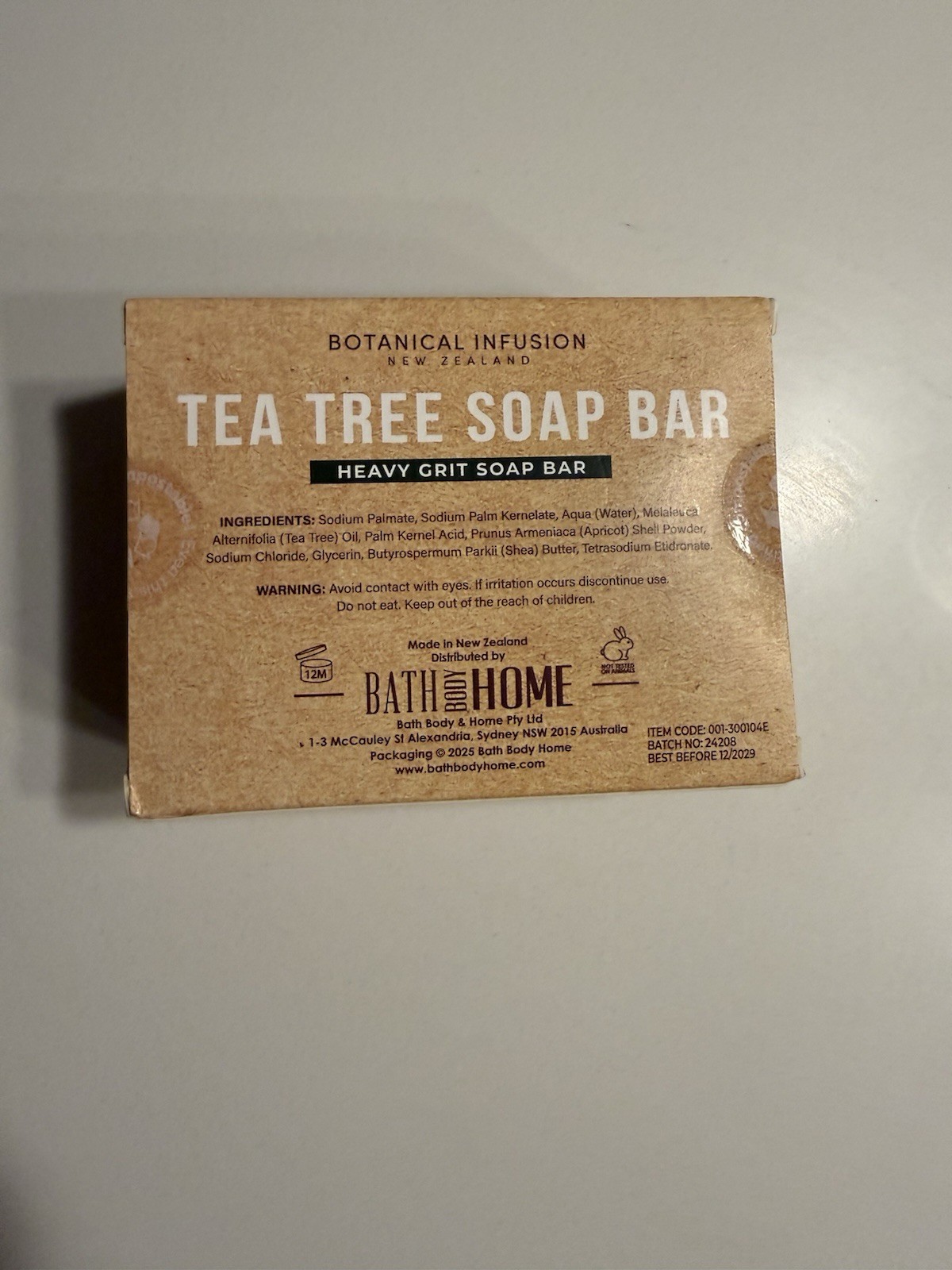 Botanical Infusion ~ Tea Tree Bar Soap 10.5 oz Each