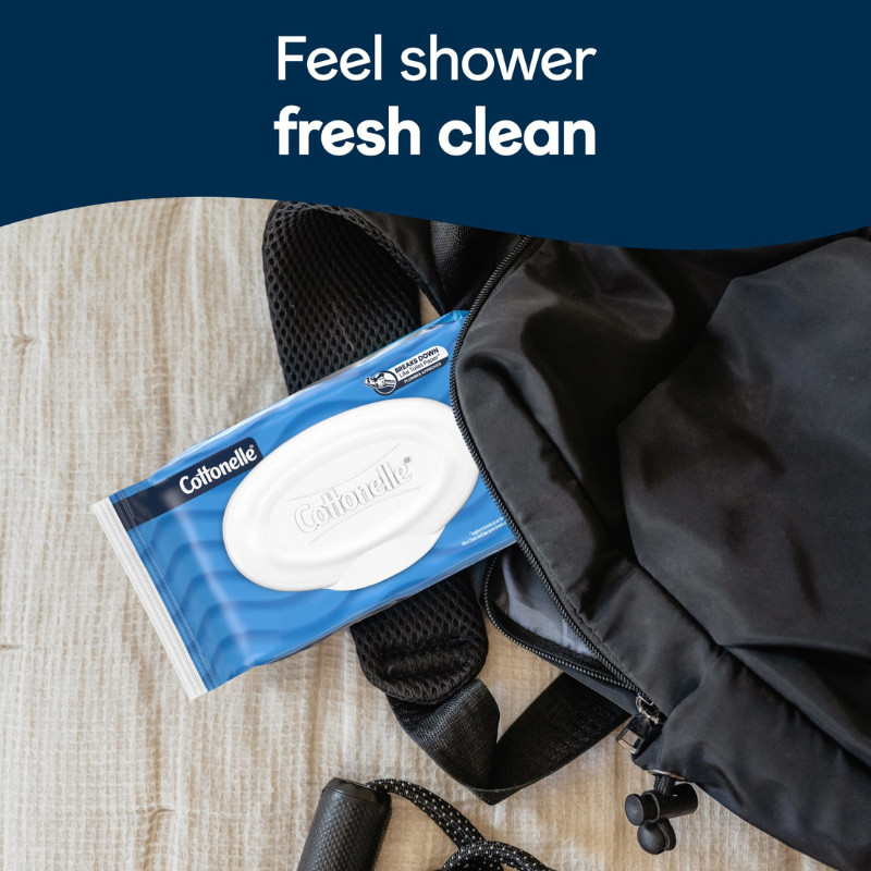 Cottonelle Fresh Care Flushable Wet Wipes 10 Flip-Top Packs (420 Total Wipes)