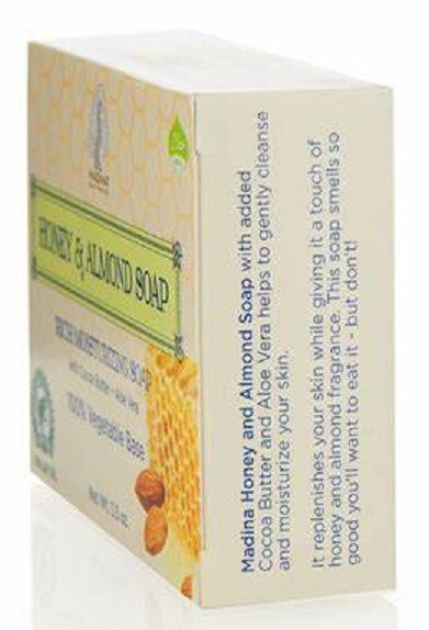 2 Pack Madina (Honey &Almond) Bar Soap
