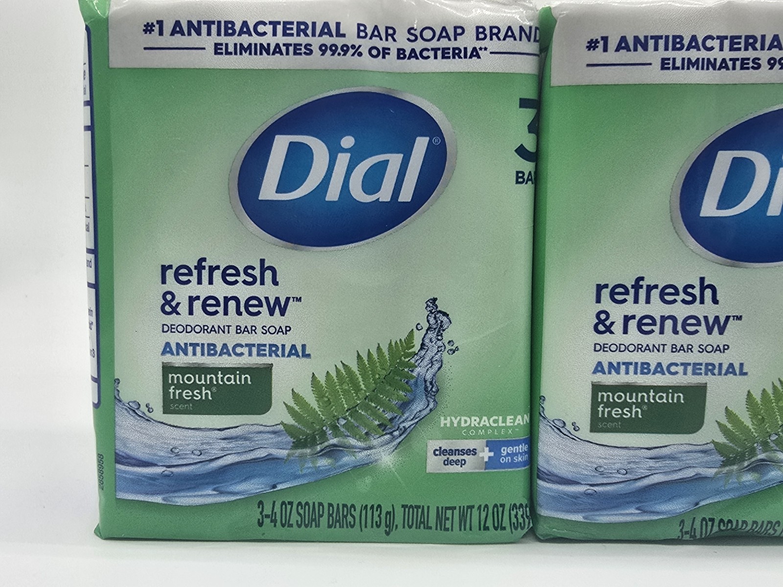 3x DIAL 3-PK MOUNTAIN FRESH SOAP BARS SEALED 4 oz BARS DEODORANT ANTIBACTERIAL