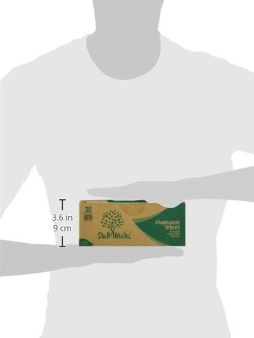 Flushable Wipes – 30 Individually Wrapped Travel-Friendly Hypoallergenic Singles