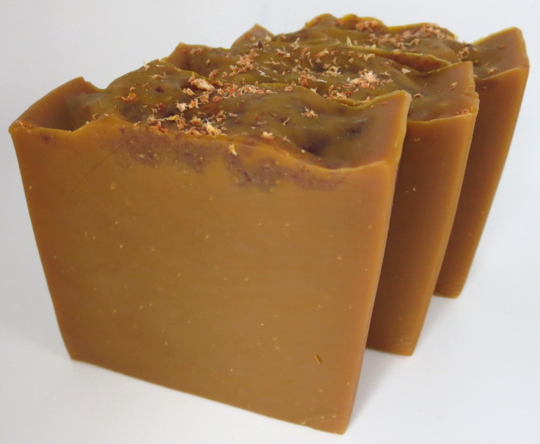 HANDMADE PUMPKIN & CARDAMOM SCENTED SOAP COLD PROCESSED NON-TOXIC VEGAN 4oz