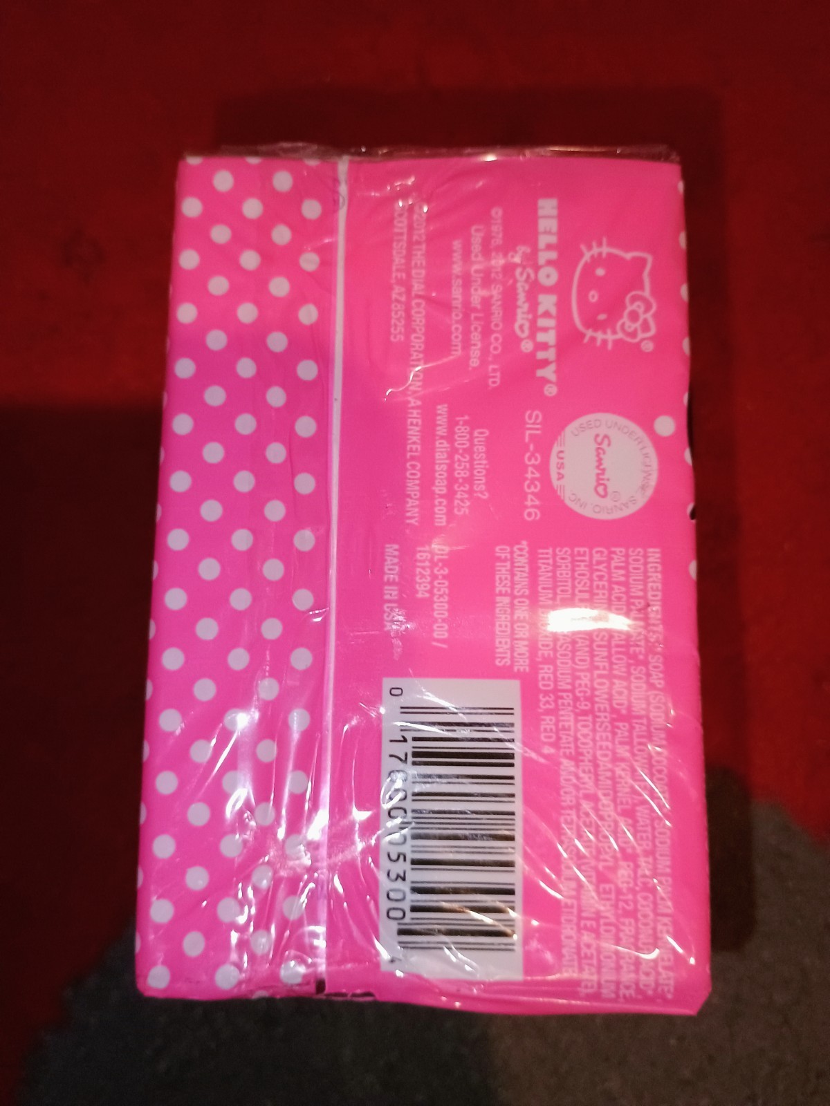 Dial Hello Kitty Bar Soap 2 Bars Still Sealed