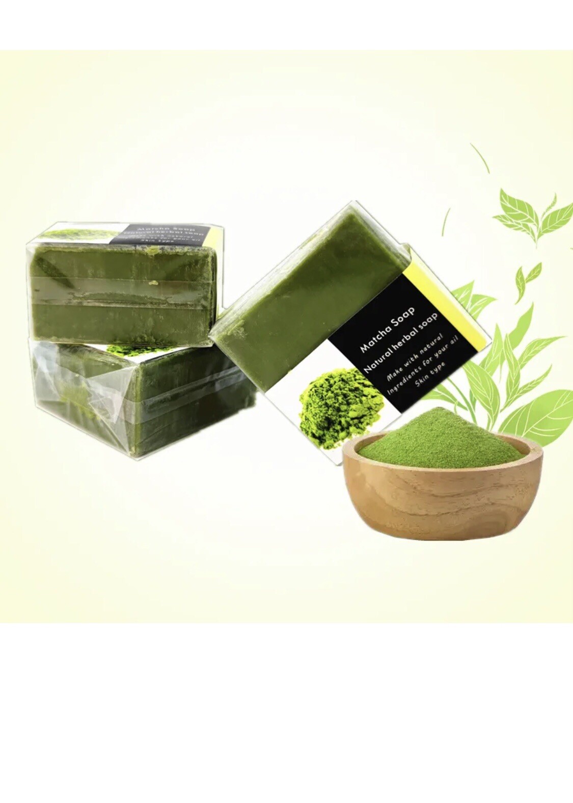 Organic Matcha Soap 3 X 100 Grams
