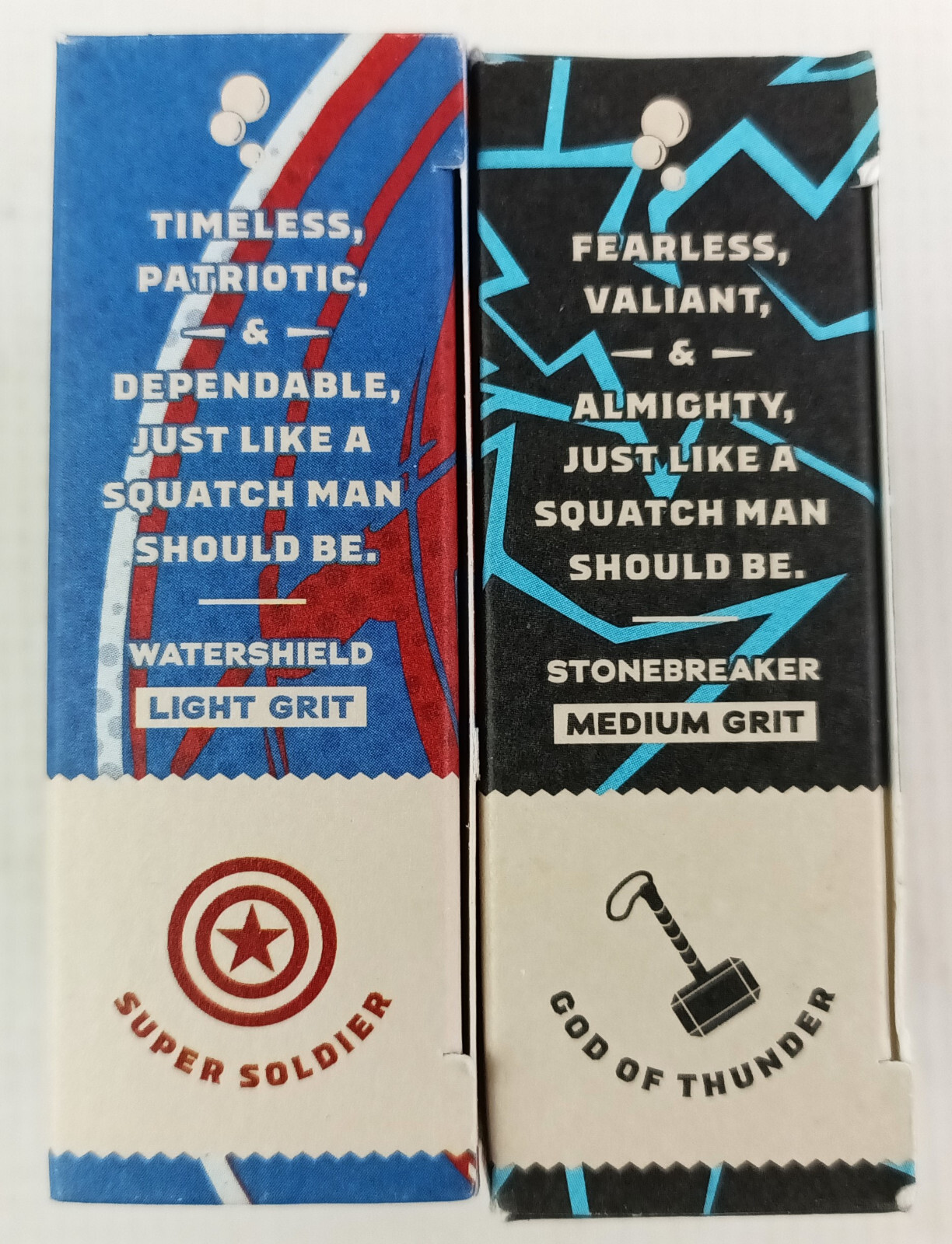 Dr Squatch MARVEL Mens Natural Soap x2 Liberty Lather Divine Storm Superheroes