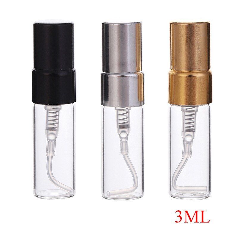 3pcs 3ml – 10ml Refillable Aluminum Nozzle Perfume Scent Spray Container Bottle