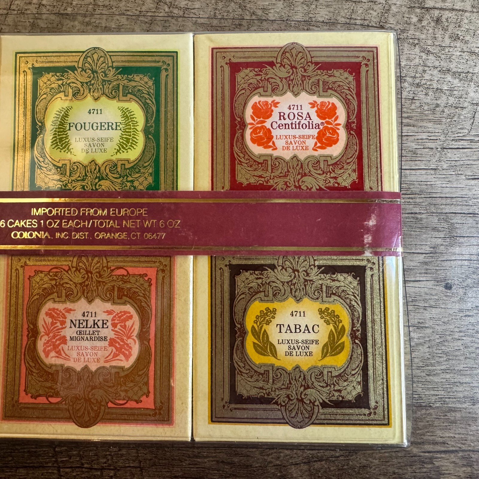 Vintage 1970s-80s 4711 Luxury Soaps, 6x1oz, Made in West Germany, Unique & Rare