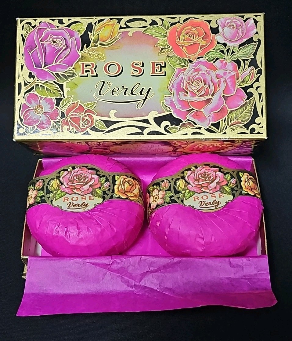 Vintage Rose Verly 2 Bar Soaps Germany