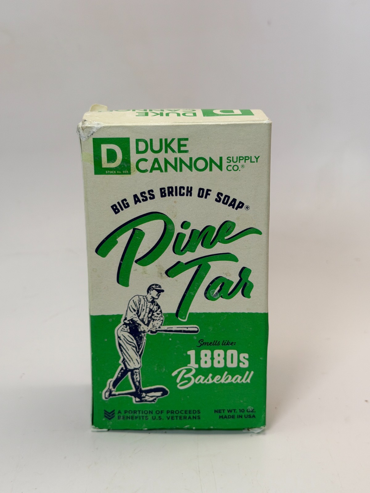 Duke Cannon Pine Tar 1880’s Baseball Big Ass Brick Soap 10 Oz One Bar HTF