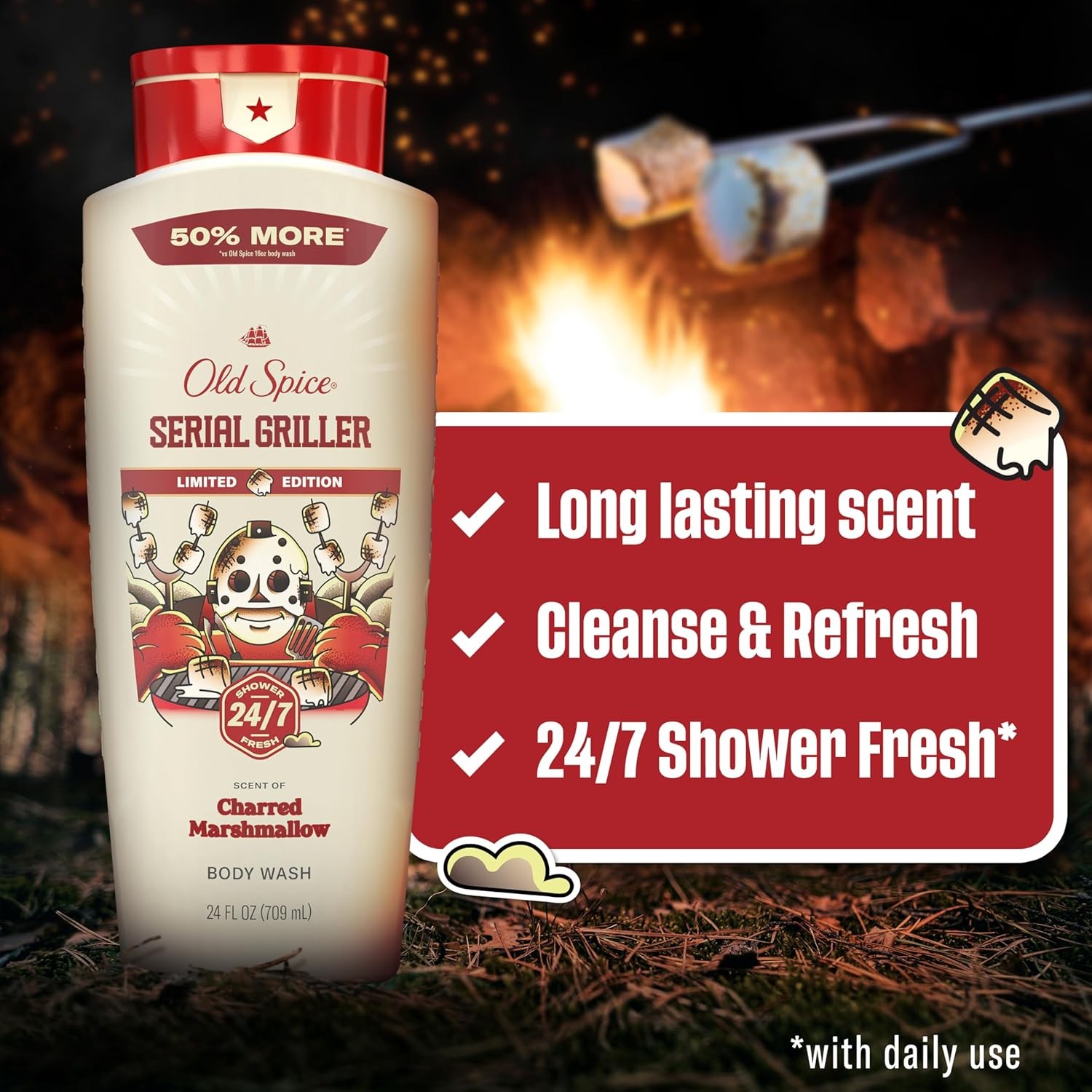 Body Wash for Men, Summerdudes, 24/7 Shower Fresh with Daily Use, Long Lasting