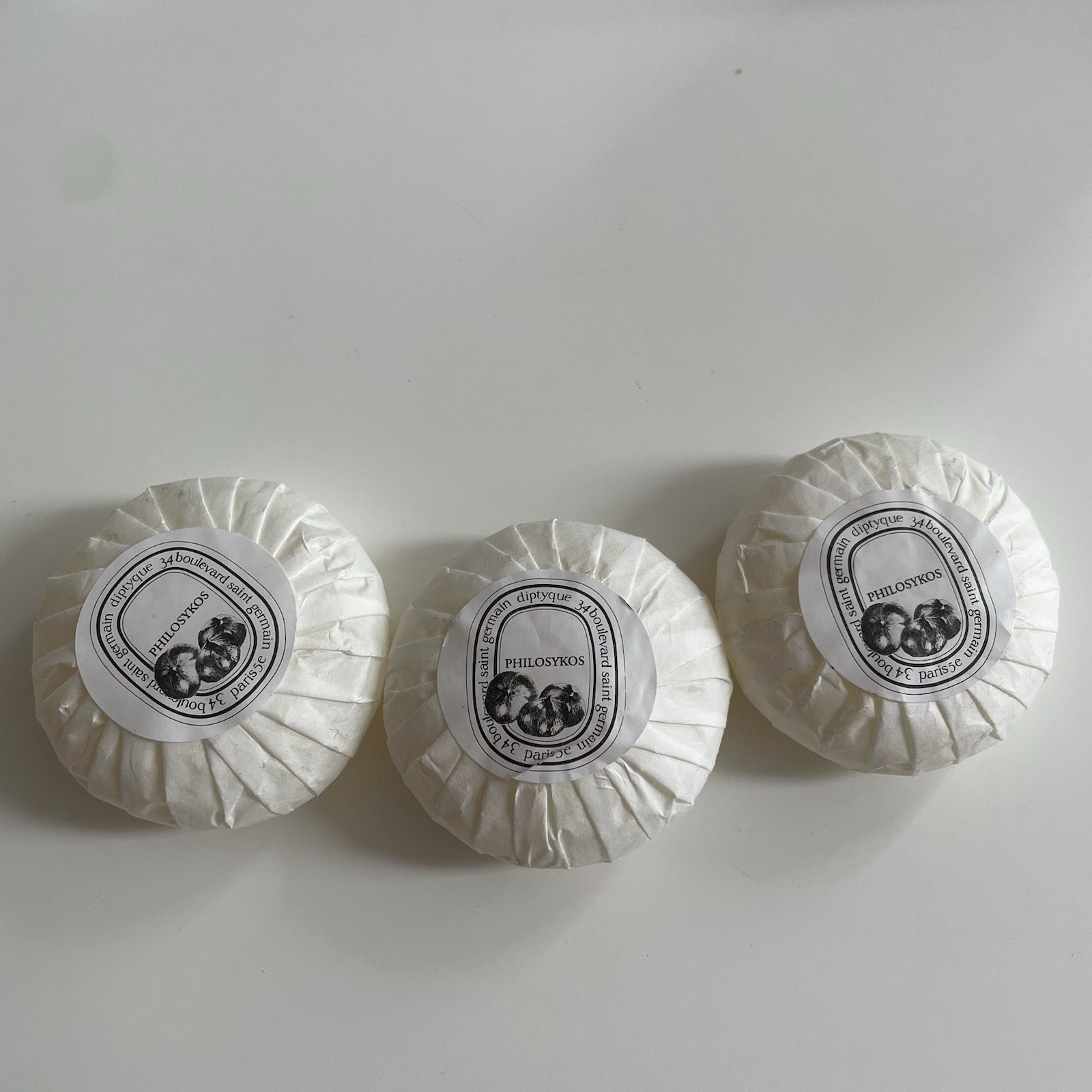 BRAND NEW Diptyque Philosykos Soap 45g/1.59oz Set of 3