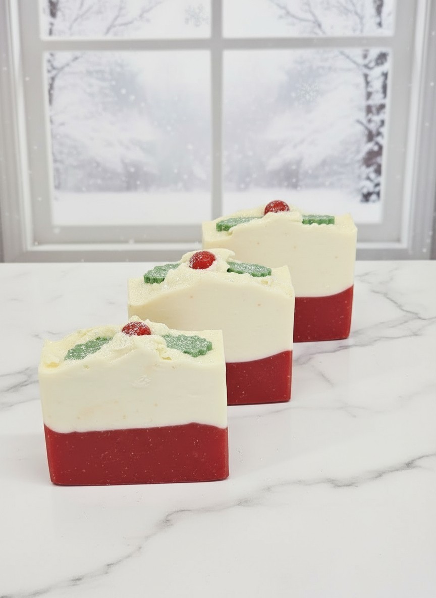 Winterberry Scented soap bar Holiday christmas Soap handmade