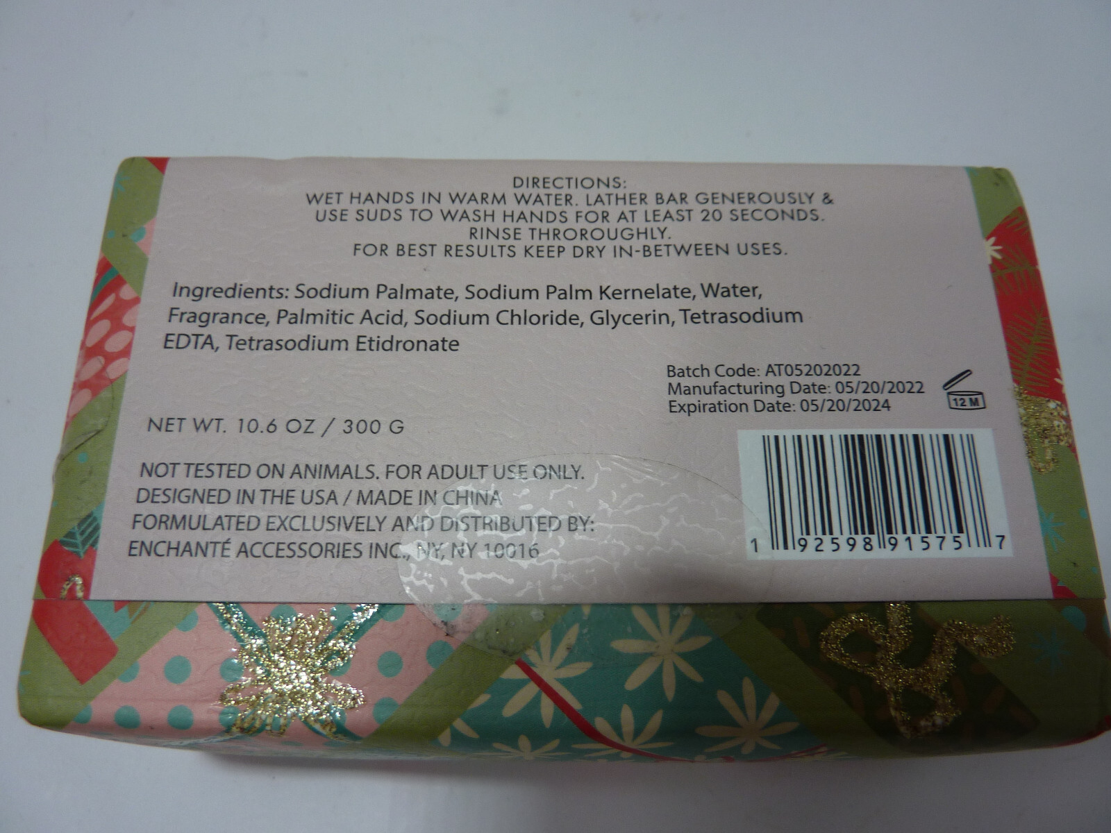 LIVEGREEN Sugar & Spices BAR SOAP 10.6 OZ /300G Soap Bar