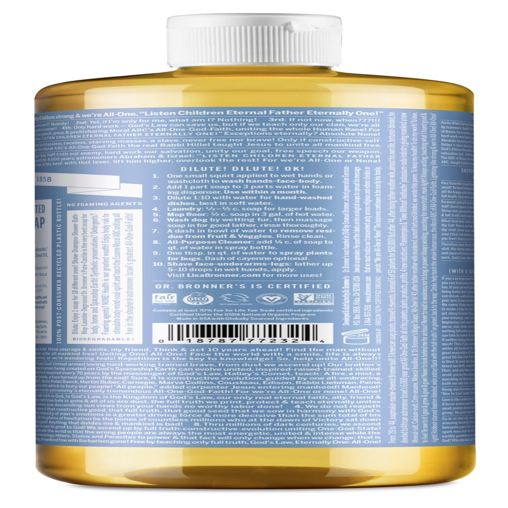 Pure-Castile Liquid Soap – Baby – 32 Oz