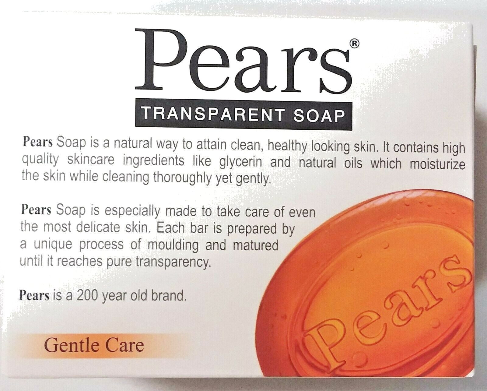 12 Pears Gold Transparent Bar Soap Gentle Care 3.5 oz each