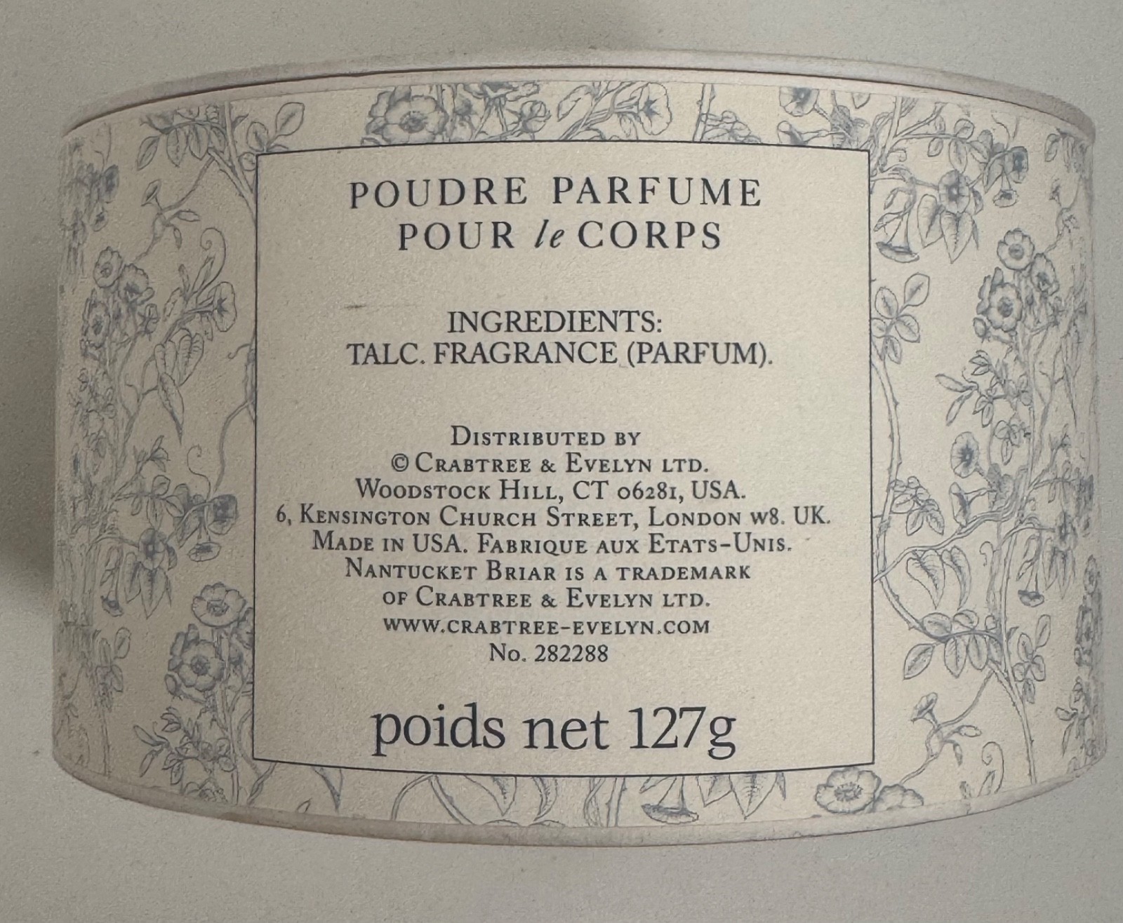 CRABTREE & EVELYN NANTUCKET BRIAR SCENTED BODY POWDER 4.5 OZ. DISCONTINUED RARE