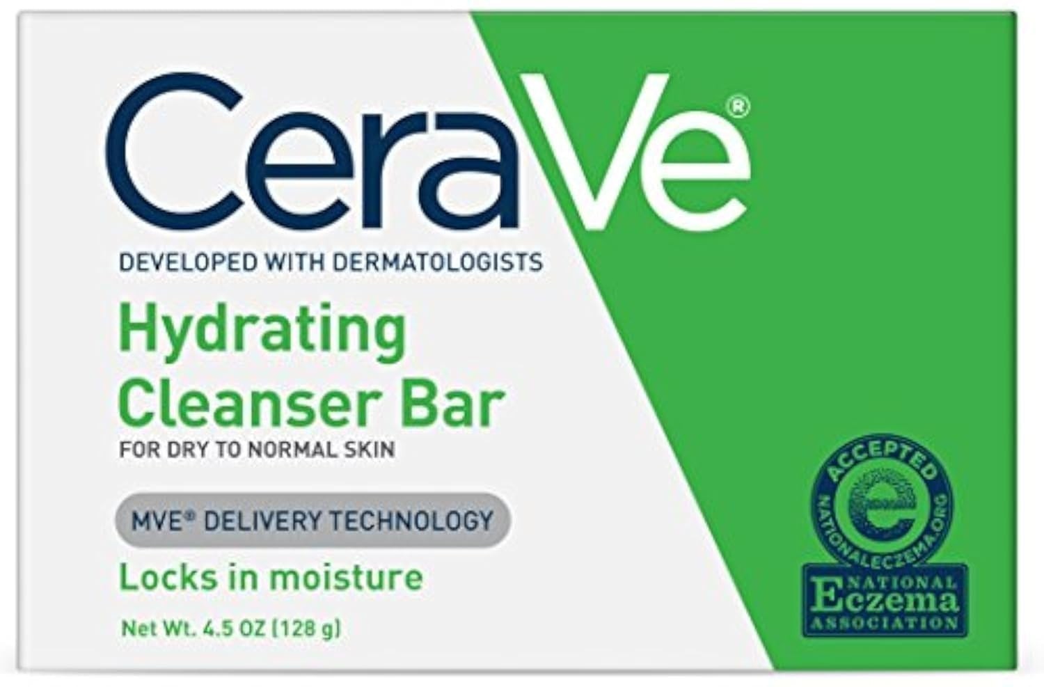CeraVe Hydrating Cleanser Bar, Soap-Free Body and Facial Cleanser with 5% Cerave