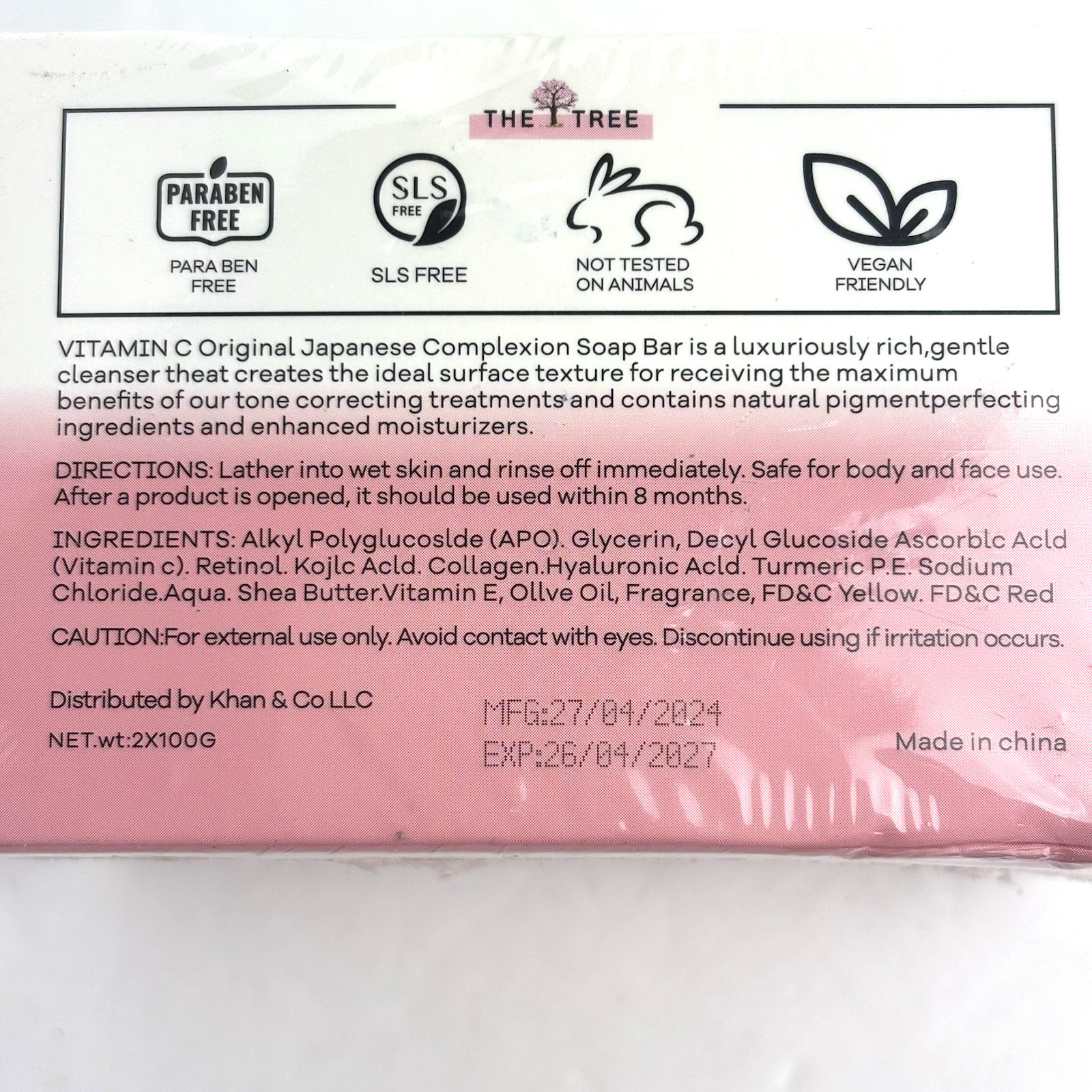 The Tree Kojic Acid Dark Spot Remover Soap Turmeric Hyaluronic Acid Collagen