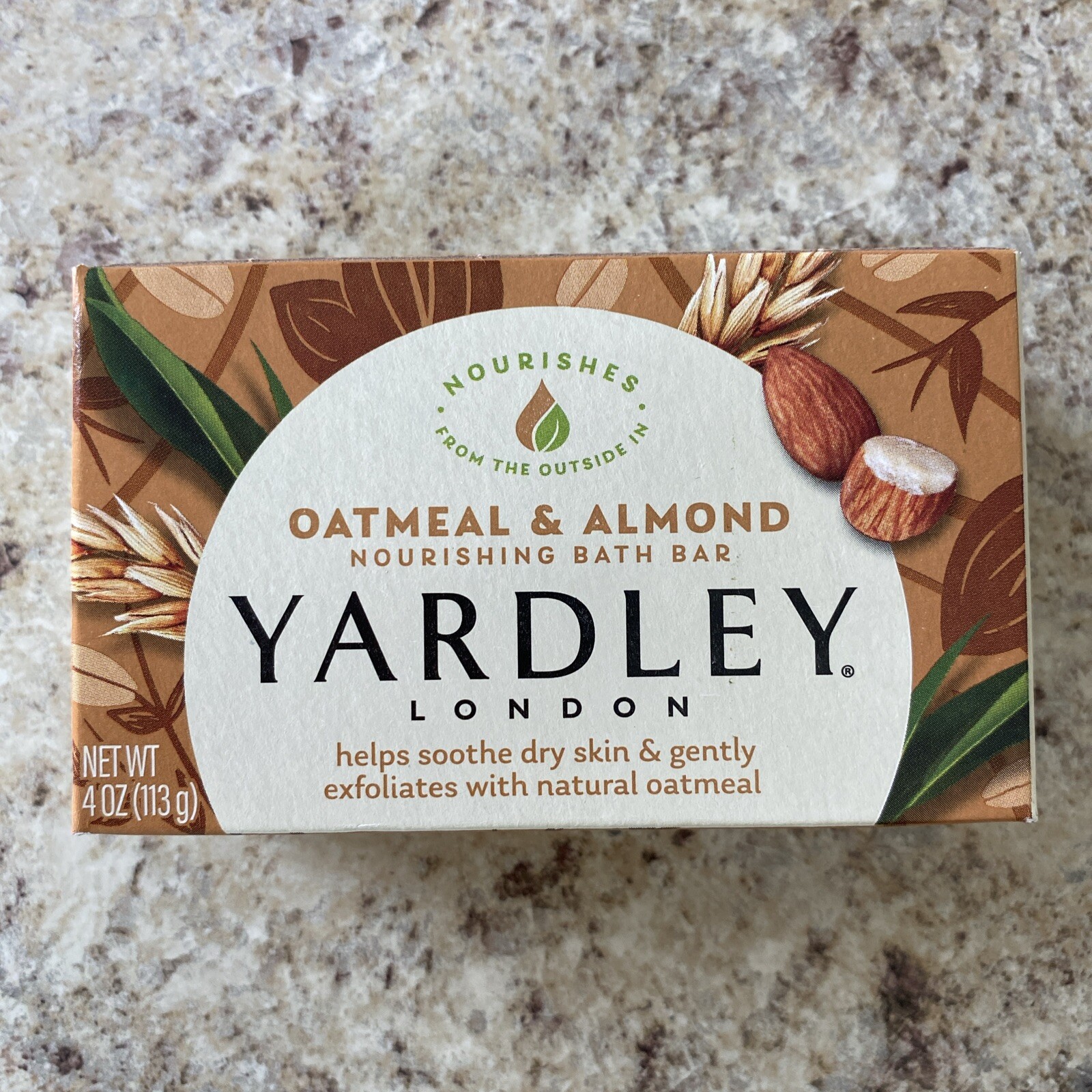 Yardley London Moisturizing Bath Bar Oatmeal & Almond 4.0 Oz. Pack of 4
