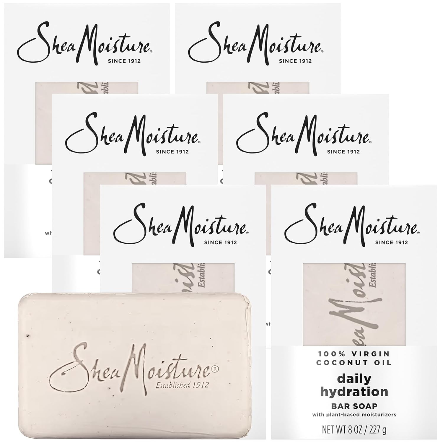 SheaMoisture Shea Butter Body Wash Bar Soap 8 Oz Bar – 6 pack