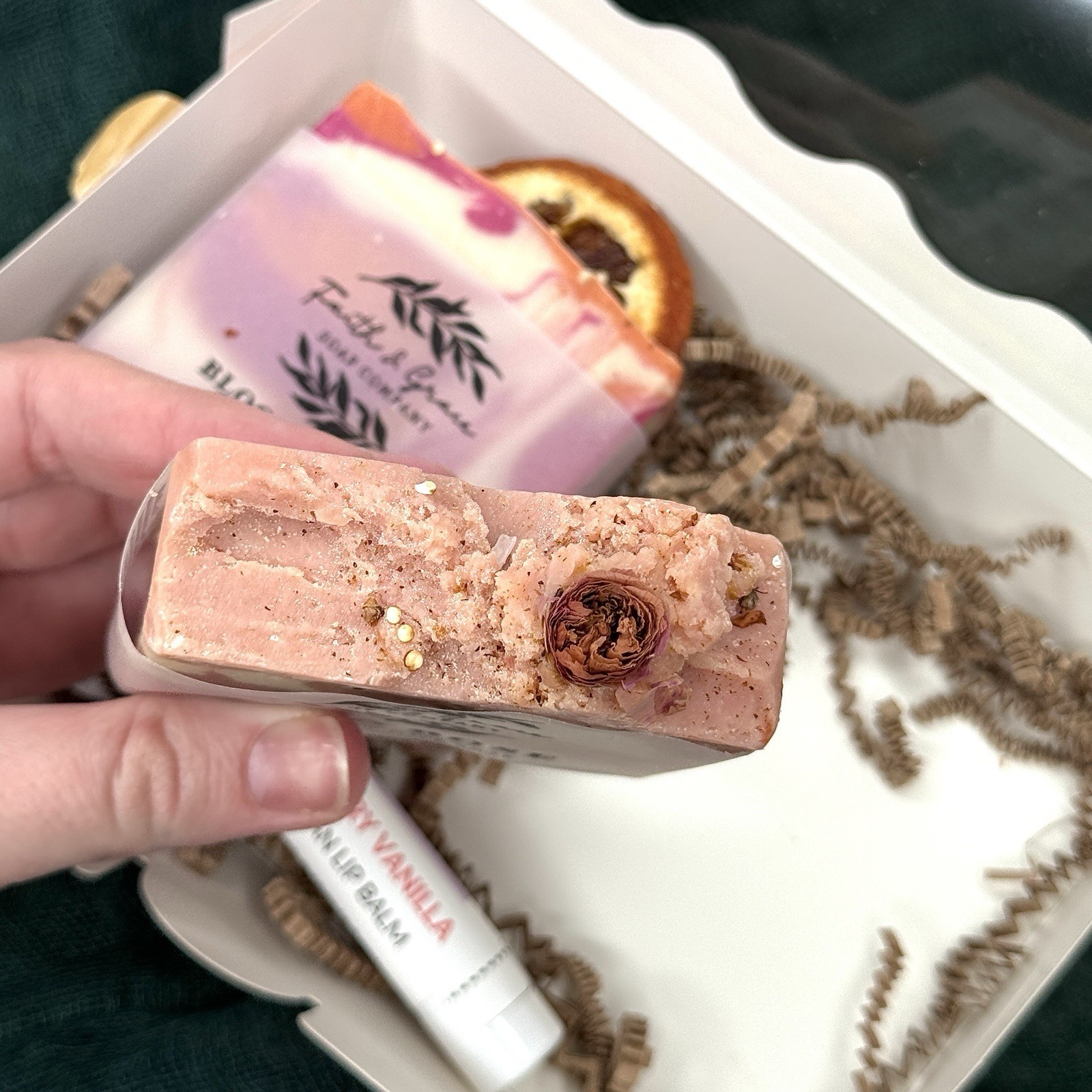 Handmade Natural Soap & Lip Balm Gift Set – 2 Bars – Perfect Gift