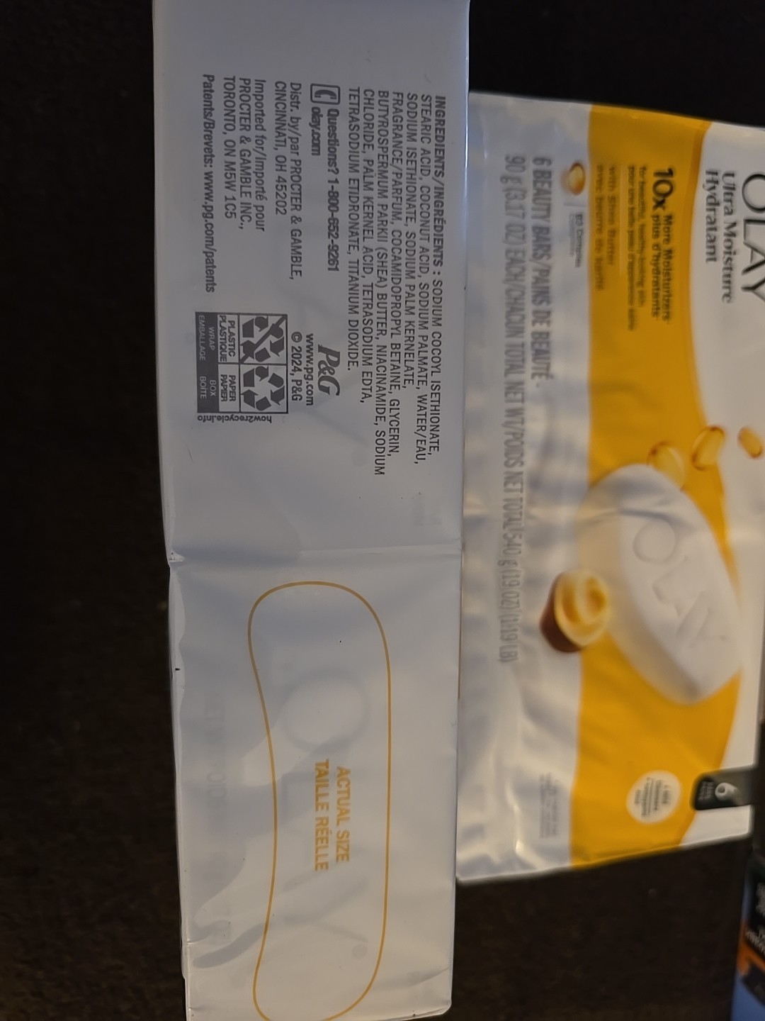 2 Olay Ultra Moisture Shea Butter B3 Complex Beauty Bar Soap 3.17oz 6 Pk (M06)