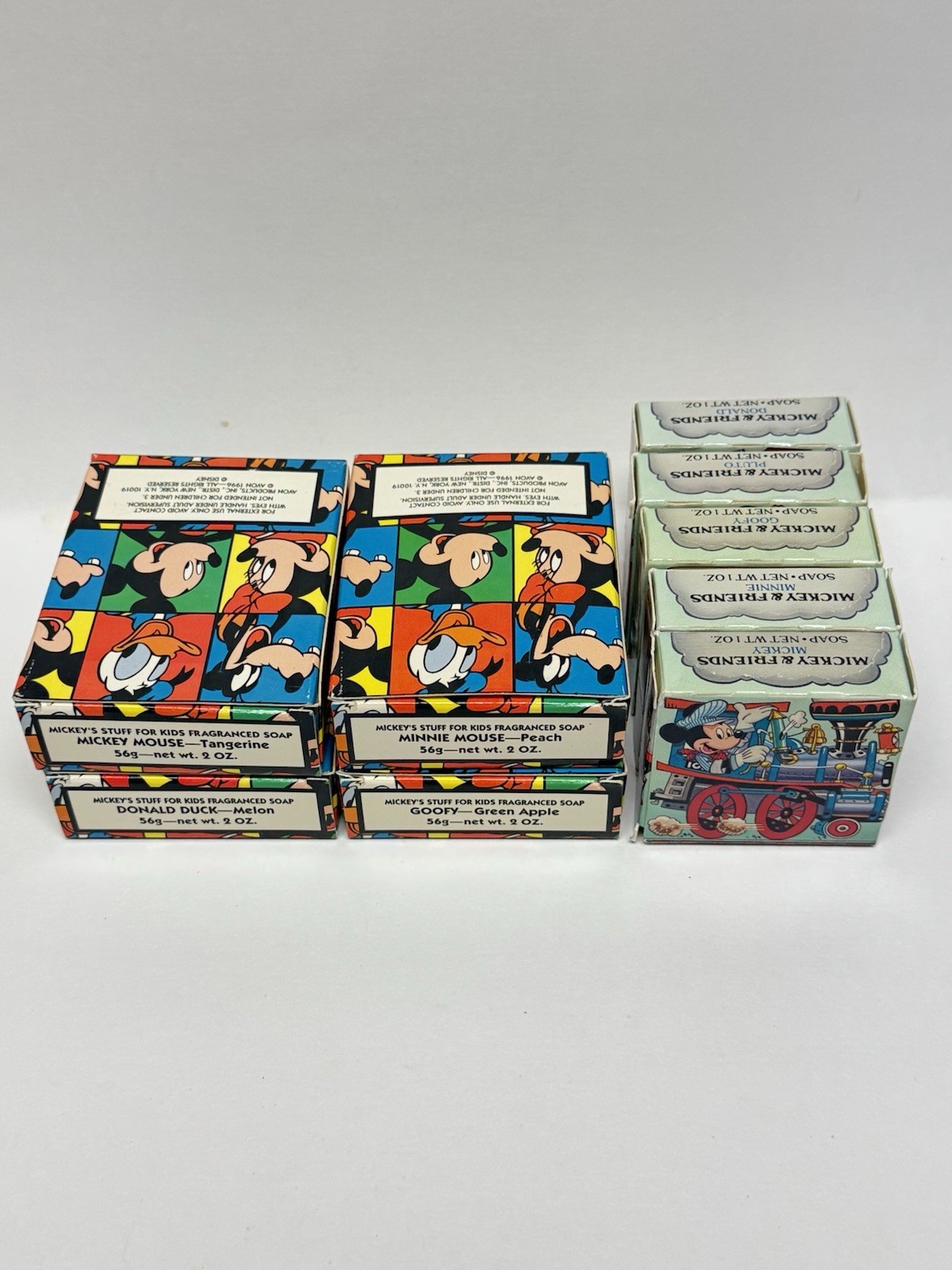 Lot Of 9 Vintage Disney Decorative Bars Of Soap NIB AVON Train